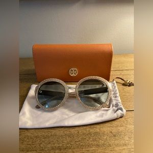 Tory Burch Raffia Sunglasses